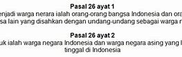 Contoh Pasal Ayat 27 Ayat 1