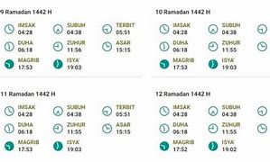 Jadwal Sholat Hari Ini Kec. Pamulang Kota Tangerang Selatan Banten